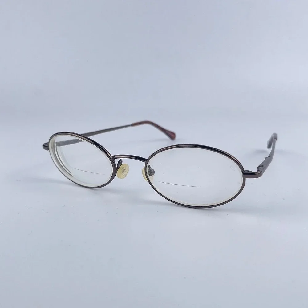 Hilco A2 Eyewear SG102 Unisex Eyeglasses Frame Brown‎ Full Rim Oval 49-19-135mm